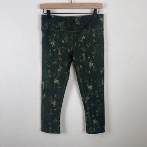 Marika Sport Womens Leggings Size M 8-10 7/8 Length Green Yoga Running Cheer‎